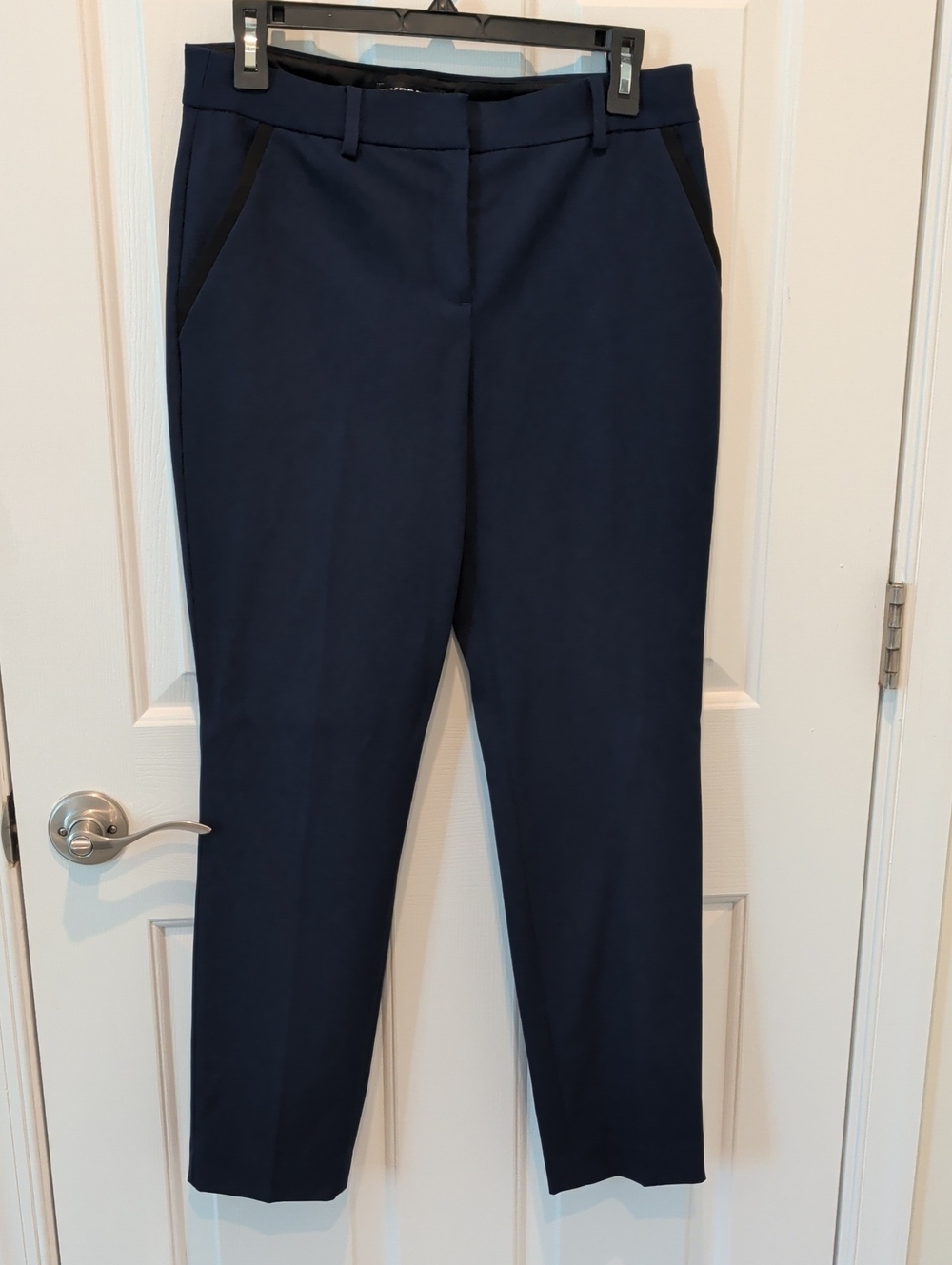 Women's Navy Slim Ankle Pants